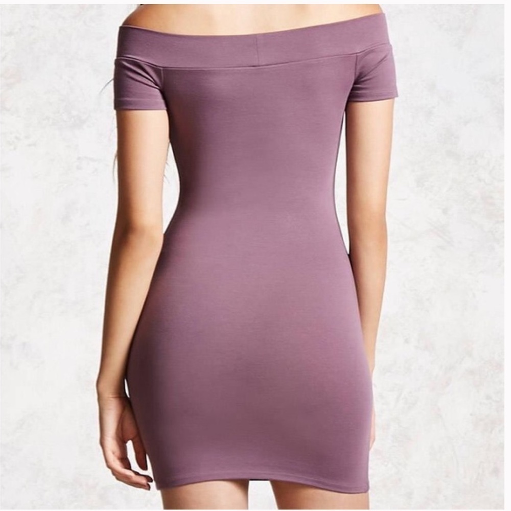 New! Forever 21 off the shoulder body con dress - Picture 2 of 10